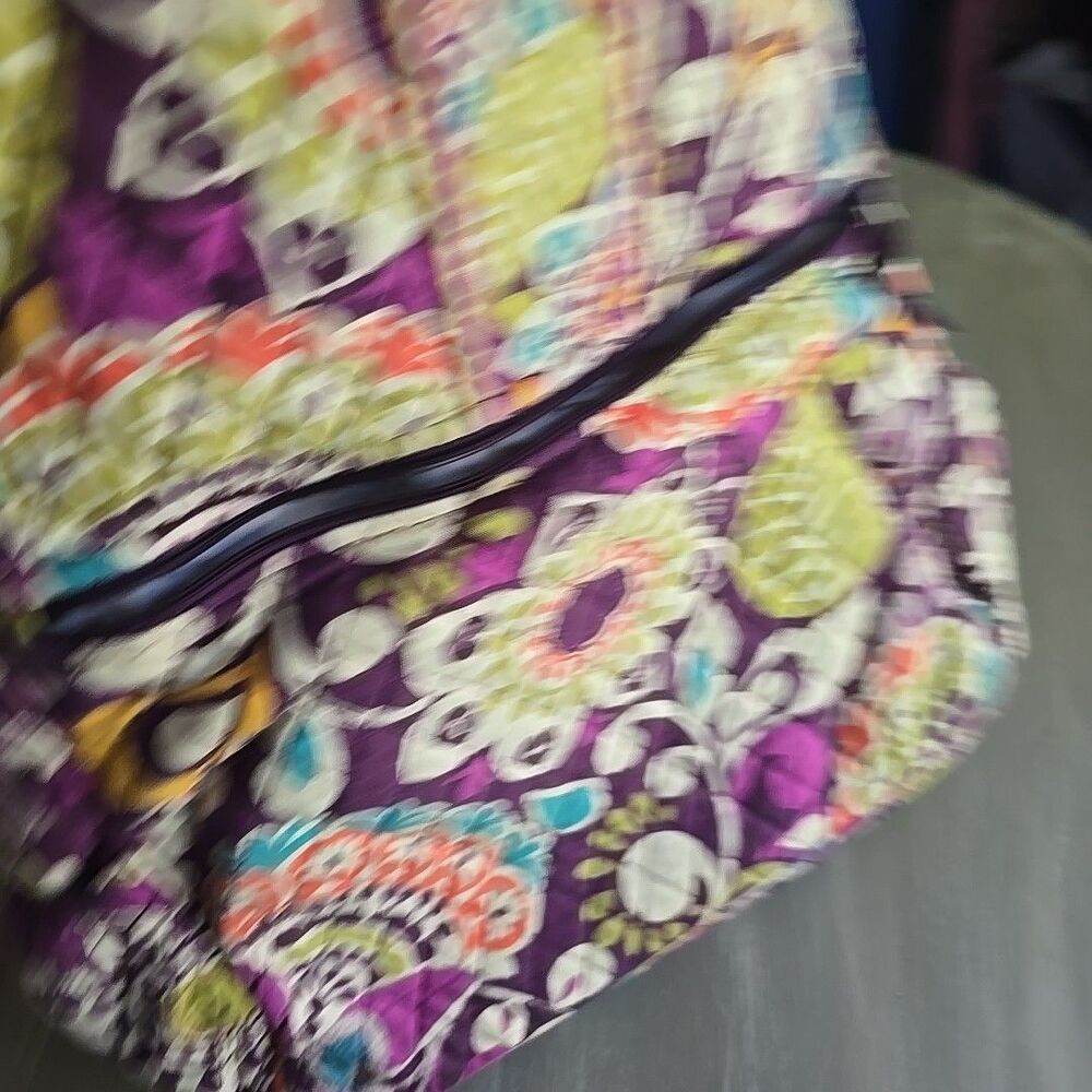 VERA BRADLEY Diaper Baby Bag w/Changing Pad Travel Duffle Purple Plum Crazy - Picture 9 of 15